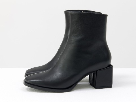 Класичні жіночі черевики чорного кольору з натуральної шкіри, Б-2061-02.