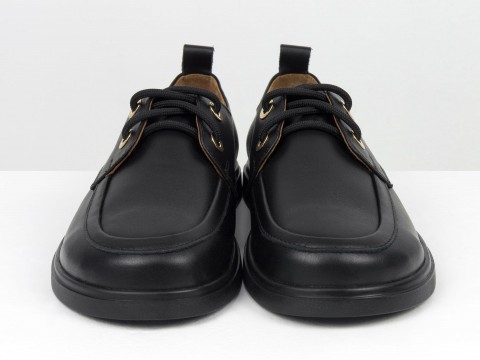 Женские кожаные туфли Black Elegance на анатомической колодке