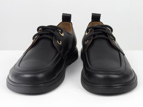 Женские кожаные туфли Black Elegance на анатомической колодке