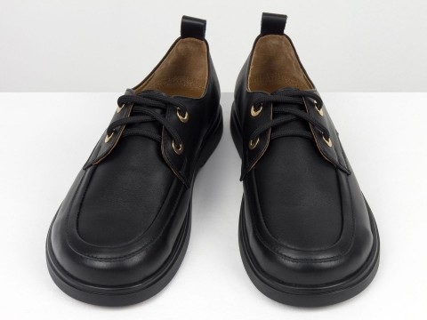 Женские кожаные туфли Black Elegance на анатомической колодке